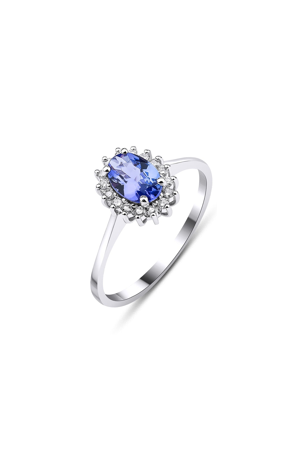 0,80 Karat Tanzanite Anturaj Pırlanta Yüzük