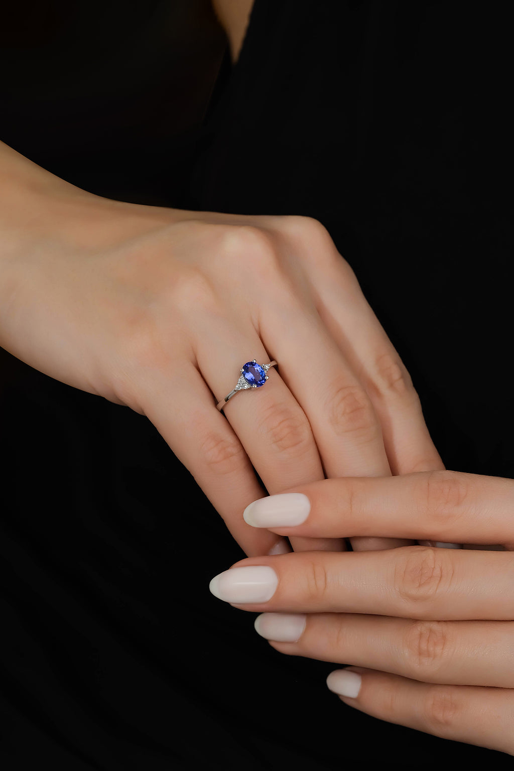 Pırlantalı 1.10 Karat Tanzanite Yüzük